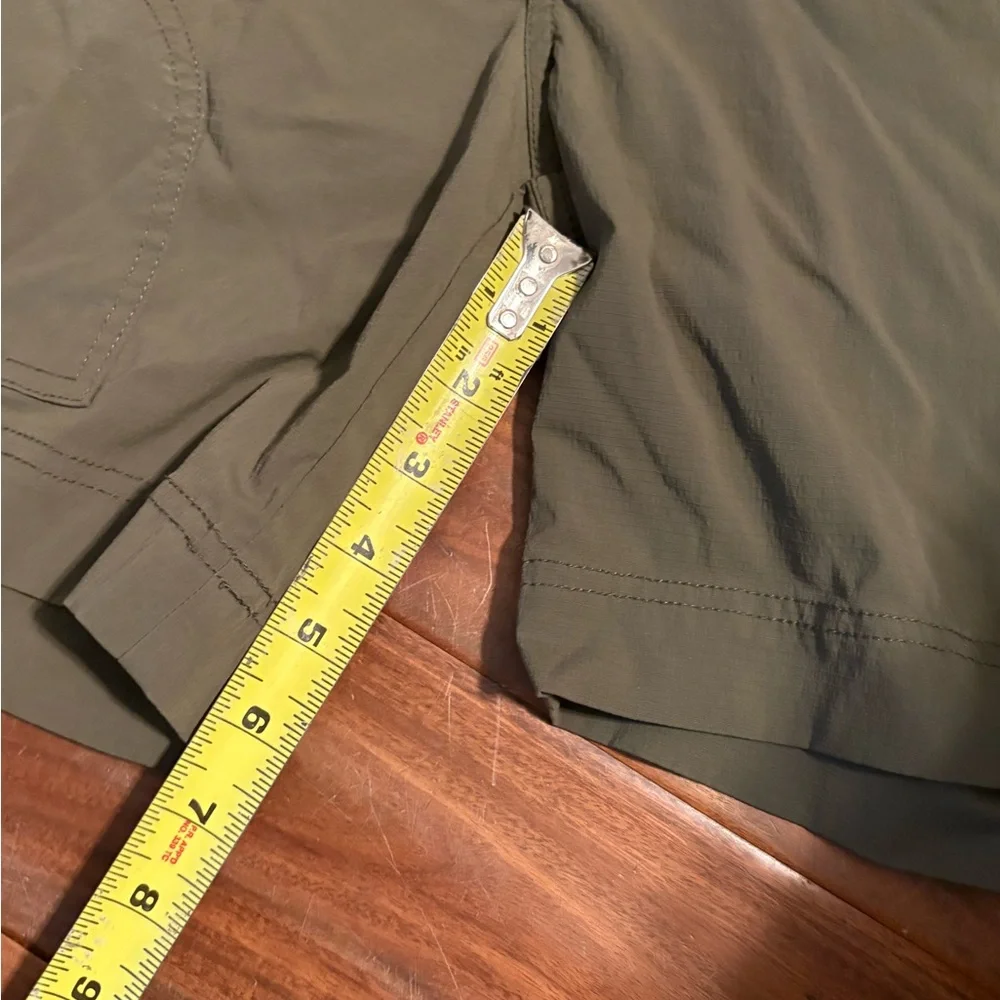 Prana Women’s Olive Green Outdoor Hiking Shorts Size‎ 4 (0577) - Picture 2 of 8